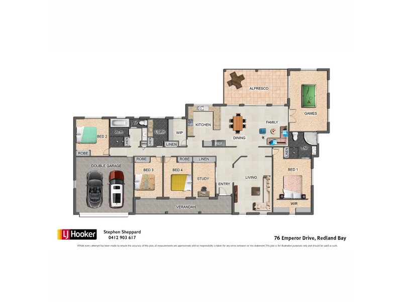 74-76 Emperor Drive, Redland Bay QLD 4165 Floorplan