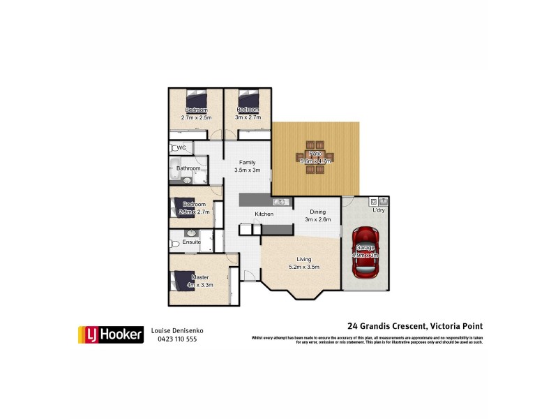 24 Grandis Crescent, Victoria Point QLD 4165 Floorplan