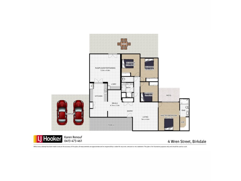 4 Wren Street, Birkdale QLD 4159 Floorplan