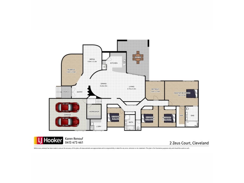 2 Zeus Court, Cleveland QLD 4163 Floorplan