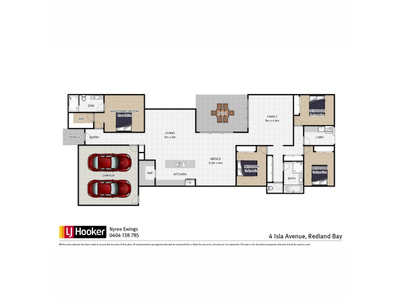 4 Isla Avenue, Redland Bay QLD 4165 Floorplan