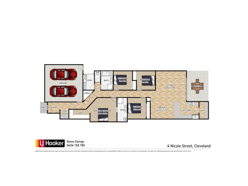 4 Nicole Street, Cleveland QLD 4163 Floorplan