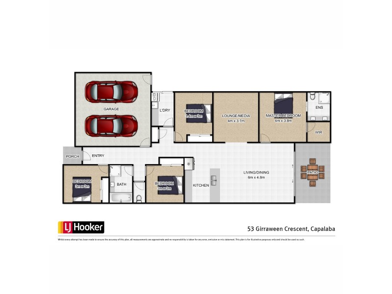 53 Girraween Crescent, Capalaba QLD 4157 Floorplan