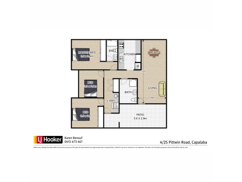 4/25 Pittwin Road, Capalaba QLD 4157 Floorplan