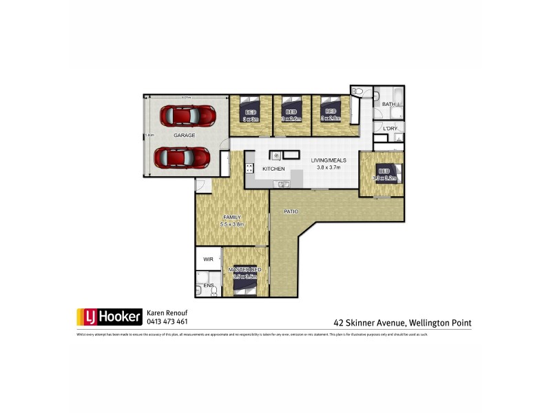 42 Skinner Avenue, Wellington Point QLD 4160 Floorplan