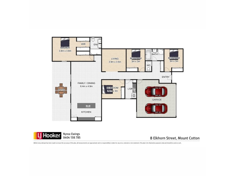 8 Elkhorn Street, Mount Cotton QLD 4165 Floorplan