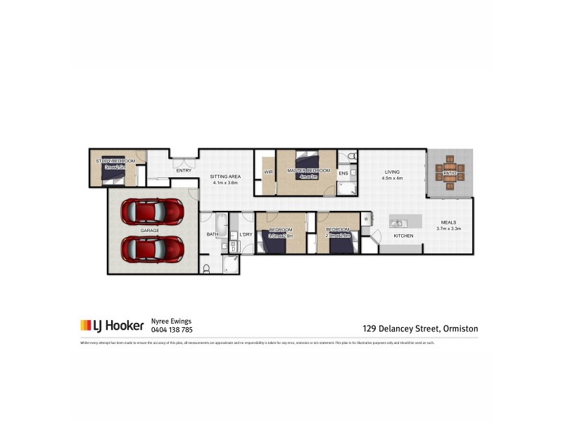 129 Delancey Street, Ormiston QLD 4160 Floorplan