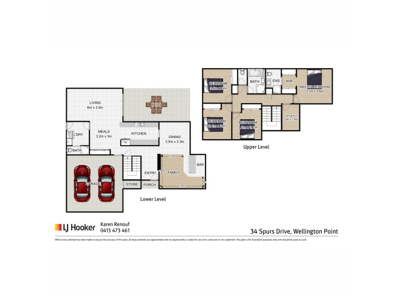 34 Spurs Drive, Wellington Point QLD 4160 Floorplan