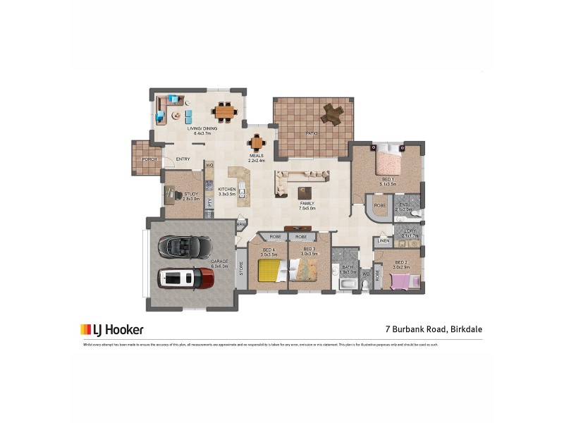 7 Burbank Road, Birkdale QLD 4159 Floorplan