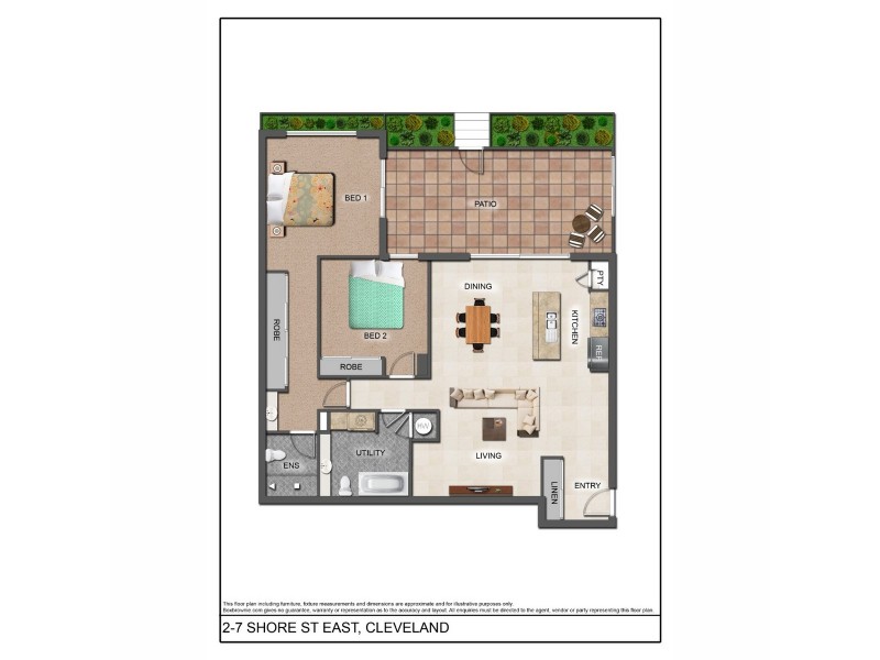 2/7-13 Shore Street East, Cleveland QLD 4163 Floorplan