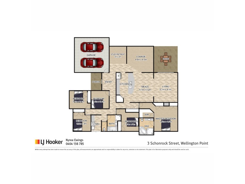 3 Schonrock Street, Wellington Point QLD 4160 Floorplan