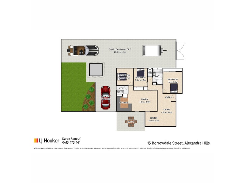 15 Borrowdale Street, Alexandra Hills QLD 4161 Floorplan
