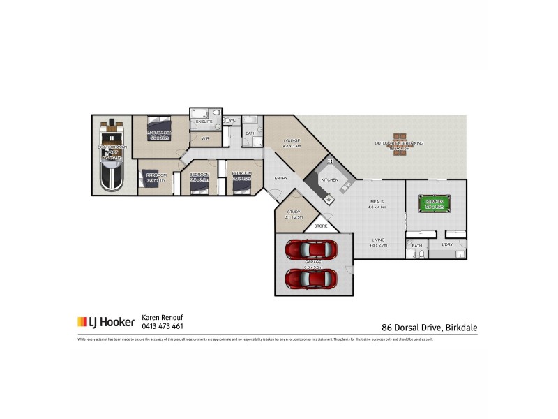 86 Dorsal Drive, Birkdale QLD 4159 Floorplan