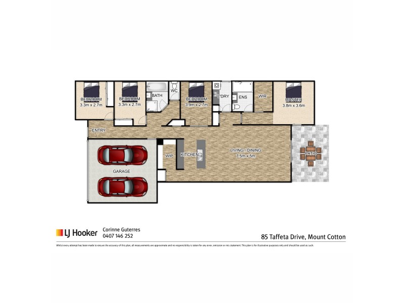 85 Taffeta Drive, Mount Cotton QLD 4165 Floorplan