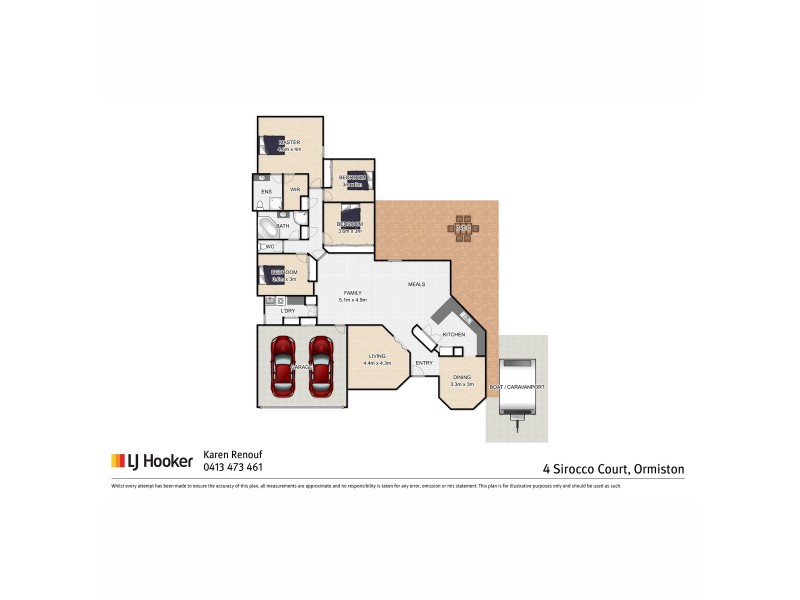 4 Sirocco Court, Ormiston QLD 4160 Floorplan
