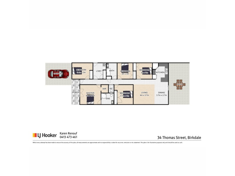 34 Thomas Street, Birkdale QLD 4159 Floorplan