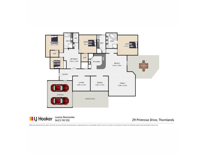 29 Primrose Drive, Thornlands QLD 4164 Floorplan