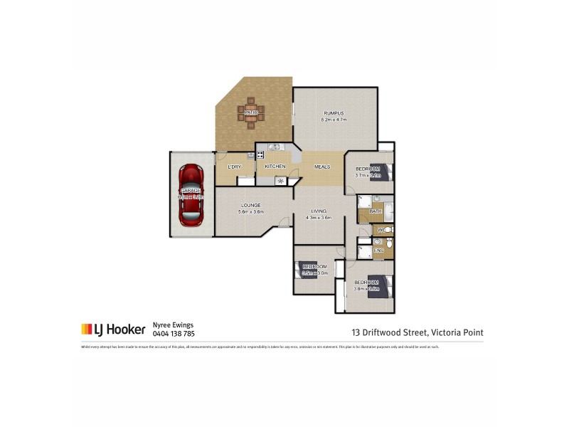 13 Driftwood Street, Victoria Point QLD 4165 Floorplan