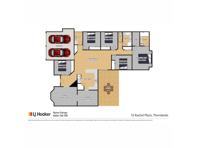 12 Rachel Place, Thornlands QLD 4164 Floorplan