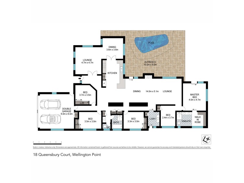 18 Queensbury Court, Wellington Point QLD 4160 Floorplan