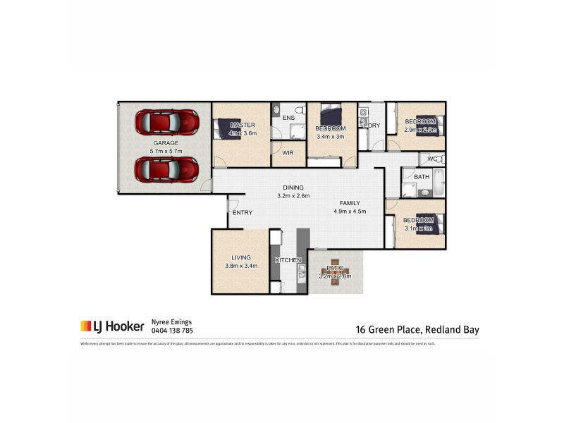 16 Green Place, Redland Bay QLD 4165 Floorplan