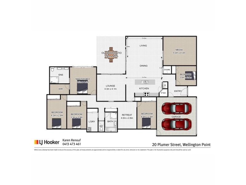 20 Plumer Street, Wellington Point QLD 4160 Floorplan