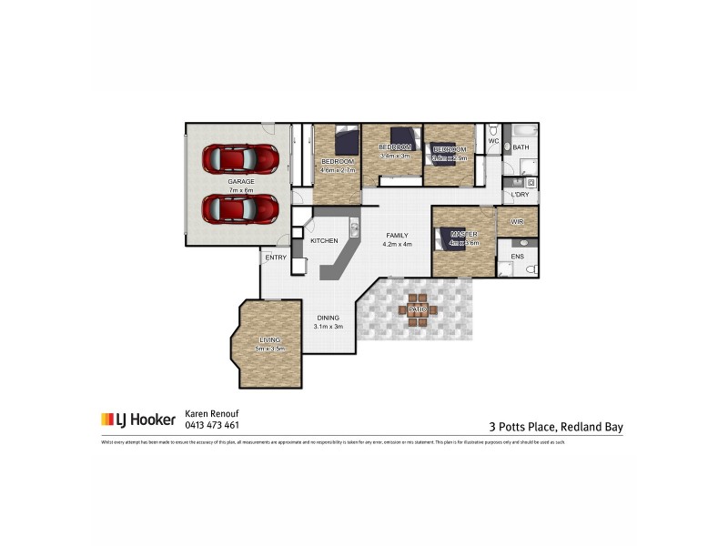 3 Potts Place, Redland Bay QLD 4165 Floorplan