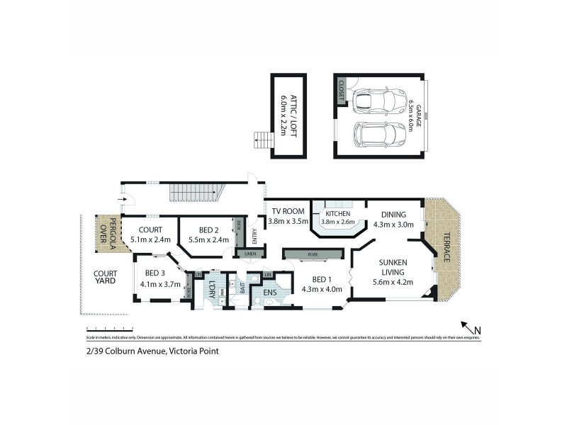 2/39 Colburn Avenue, Victoria Point QLD 4165 Floorplan