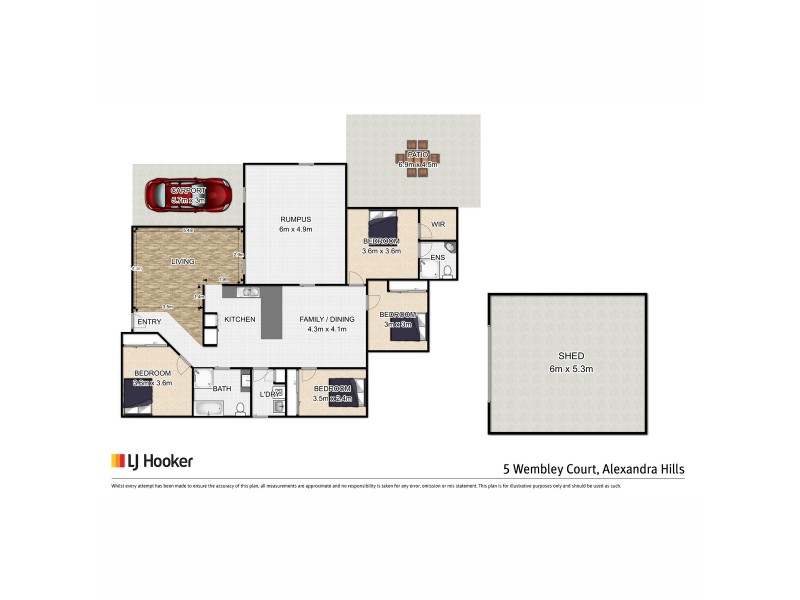 5 Wembley Court, Alexandra Hills QLD 4161 Floorplan