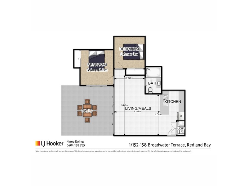 1/152 Broadwater Terrace, Redland Bay QLD 4165 Floorplan