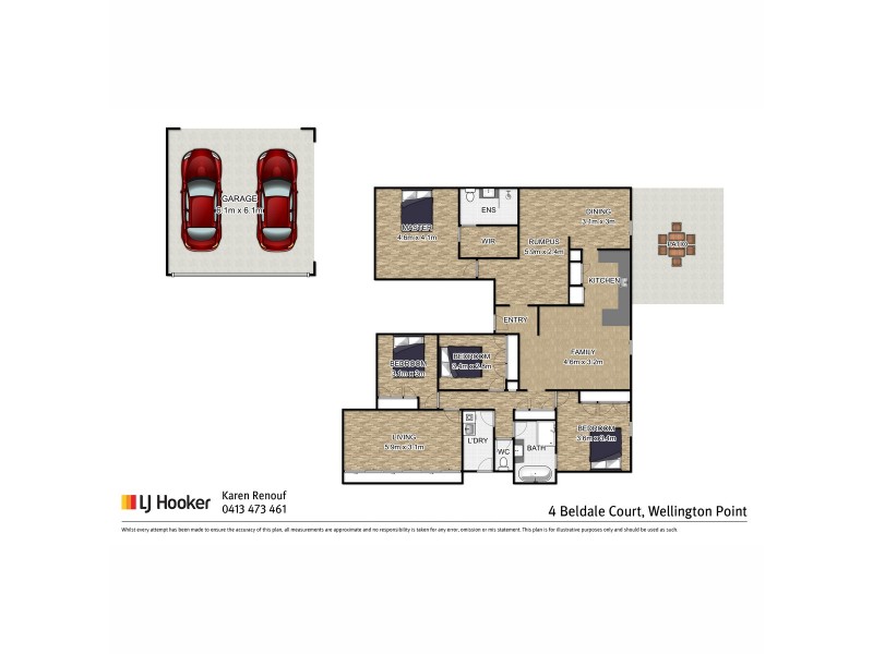4 Beldale Court, Wellington Point QLD 4160 Floorplan