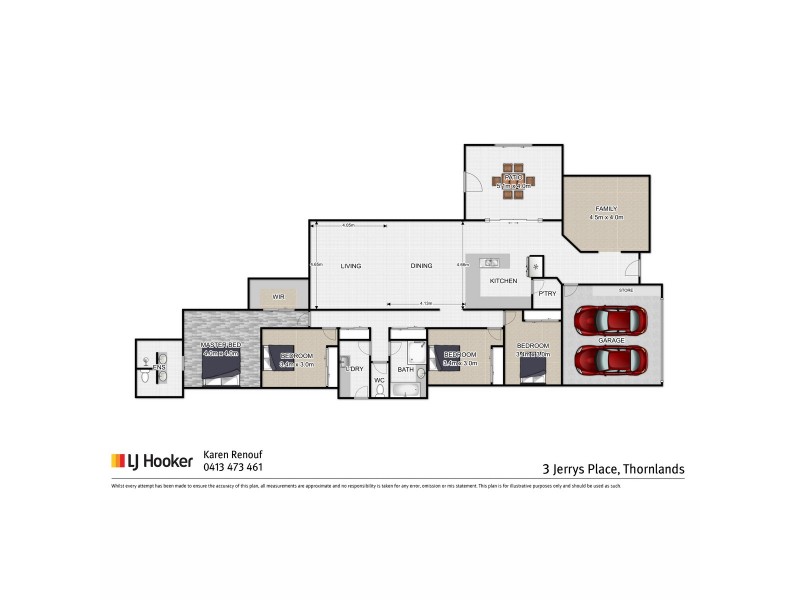 3 Jerrys Place, Thornlands QLD 4164 Floorplan