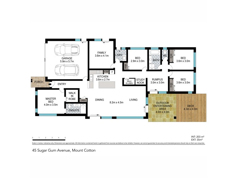 45 Sugargum Avenue, Mount Cotton QLD 4165 Floorplan