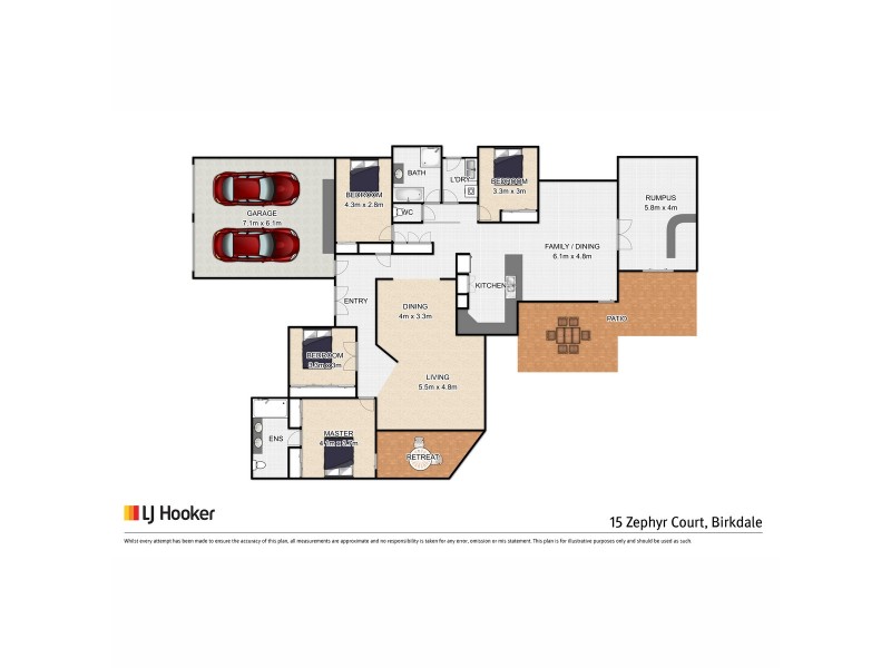 15 Zephyr Court, Birkdale QLD 4159 Floorplan