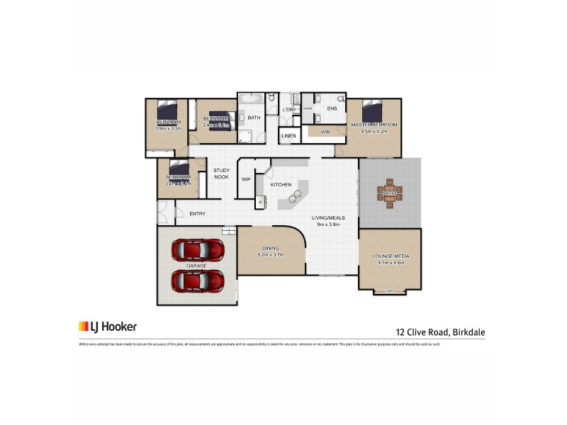 12 Clive Road, Birkdale QLD 4159 Floorplan