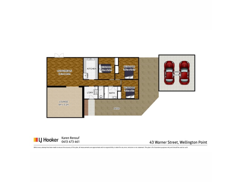 43 Warner Street, Wellington Point QLD 4160 Floorplan