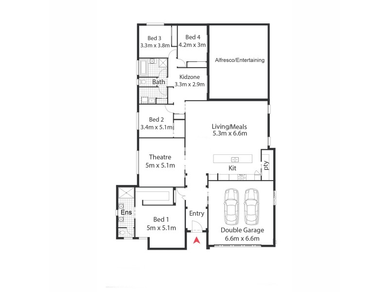 3 Mann Place, Wellington Point QLD 4160 Floorplan
