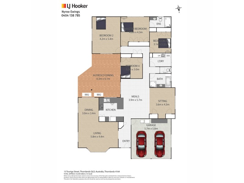 13 Touriga Street, Thornlands QLD 4164 Floorplan