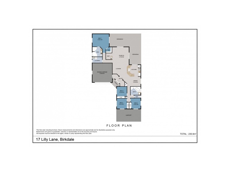 17 Lilly Lane, Birkdale QLD 4159 Floorplan