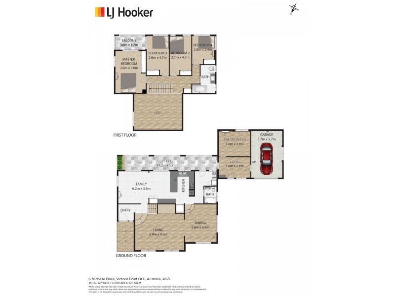 6 Michelle Place, Victoria Point QLD 4165 Floorplan