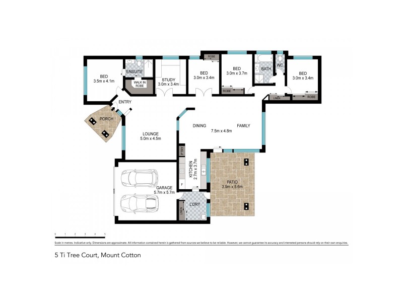 5 Ti Tree Court, Mount Cotton QLD 4165 Floorplan