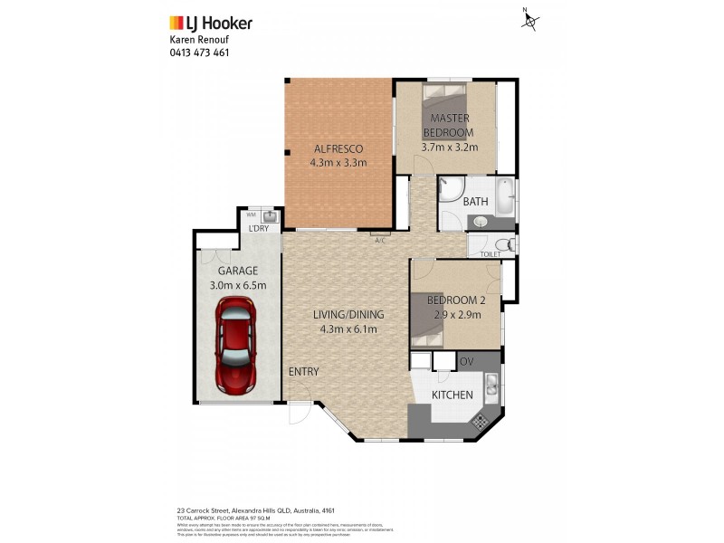 3/23 Carrock Street, Alexandra Hills QLD 4161 Floorplan