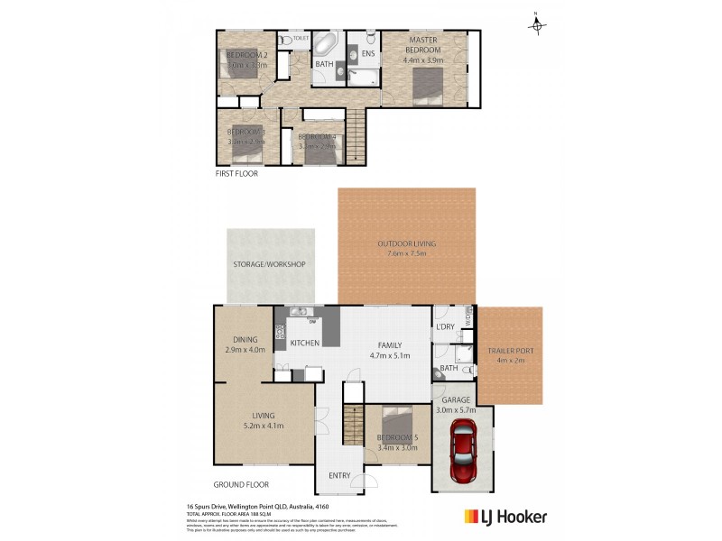 16 Spurs Drive, Wellington Point QLD 4160 Floorplan
