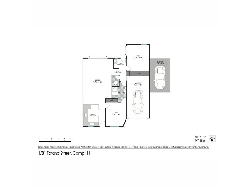 1/81 Tarana Street, Camp Hill QLD 4152 Floorplan