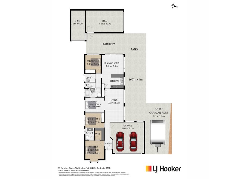 13 Dalston Street, Wellington Point QLD 4160 Floorplan