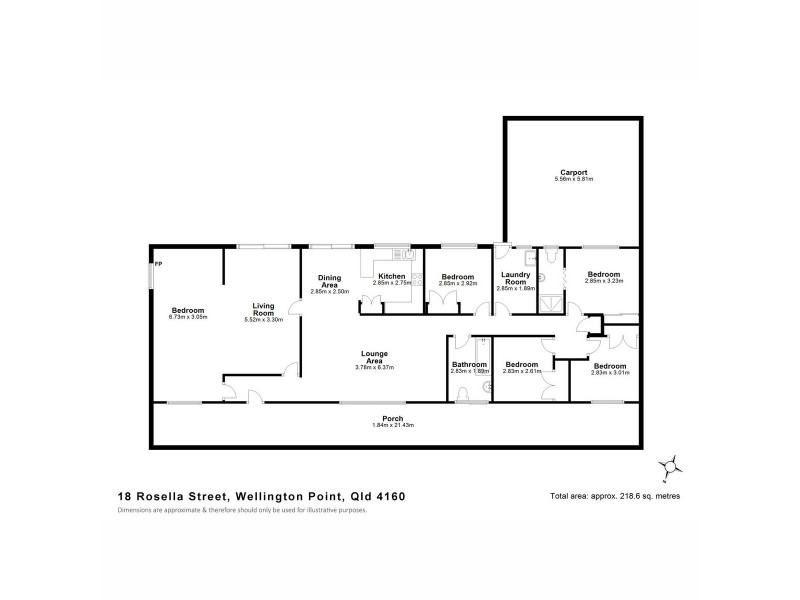 18 Rosella Street, Wellington Point QLD 4160 Floorplan