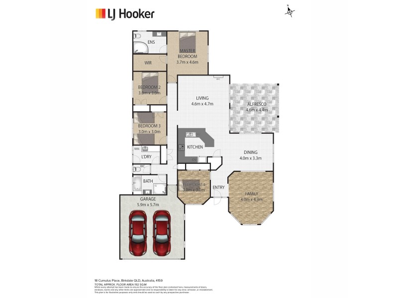 18 Cumulus Place, Birkdale QLD 4159 Floorplan