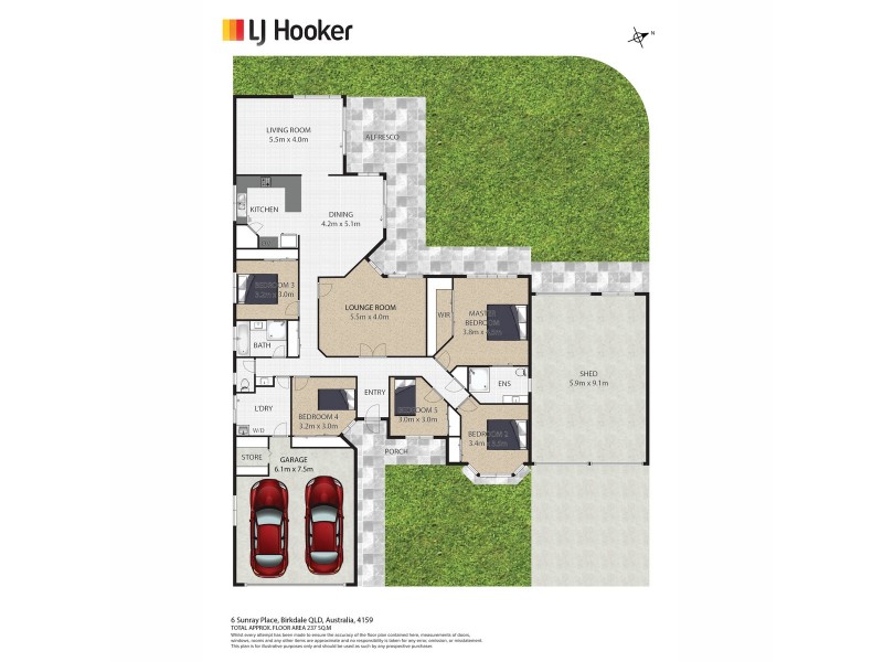 6 Sunray Place, Birkdale QLD 4159 Floorplan