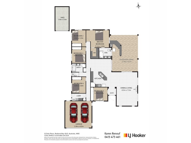 12 Daly Place, Redland Bay QLD 4165 Floorplan