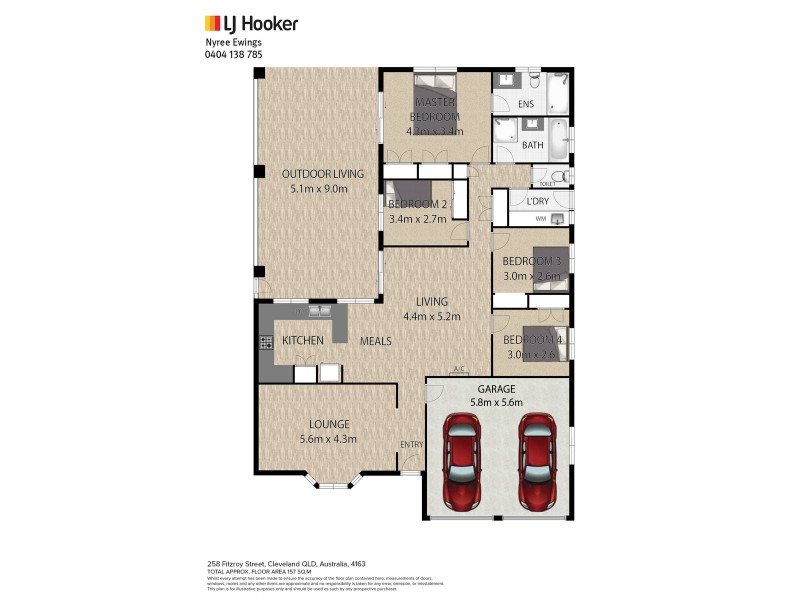 258 Fitzroy Street, Cleveland QLD 4163 Floorplan
